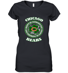 NFL Chicagi Bears Logo Happy St Patrick's Day Women's V-Neck T-Shirt Women's V-Neck T-Shirt - FordPhuMy