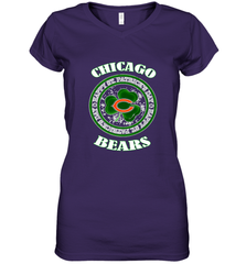 NFL Chicagi Bears Logo Happy St Patrick's Day Women's V-Neck T-Shirt Women's V-Neck T-Shirt - FordPhuMy