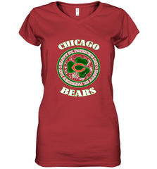 NFL Chicagi Bears Logo Happy St Patrick's Day Women's V-Neck T-Shirt Women's V-Neck T-Shirt - FordPhuMy