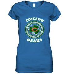 NFL Chicagi Bears Logo Happy St Patrick's Day Women's V-Neck T-Shirt Women's V-Neck T-Shirt - FordPhuMy