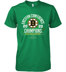 NHL ST PATRICK'S DAY Boston Bruins Fanatics 2020 Eastern Conference Champions Defensive Zone Men's Premium T-Shirt