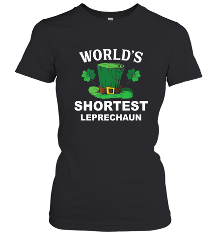 Shortest Leprechaun Funny Family St. Patrick's Day Women's T-Shirt Women's T-Shirt / Black / S Women's T-Shirt - FordPhuMy