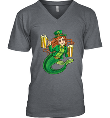 St Patricks Day Shirt Women Leprechaun Mermaid Girls Redhead Men's V-Neck Men's V-Neck - FordPhuMy