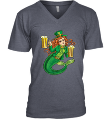 St Patricks Day Shirt Women Leprechaun Mermaid Girls Redhead Men's V-Neck Men's V-Neck - FordPhuMy