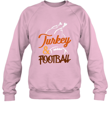 Turkey And Football Thanksgiving Day Football Fan Holiday Crewneck Sweatshirt Crewneck Sweatshirt - FordPhuMy