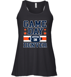NFL Denver Co Game Day Football Home Team Colors Women's Racerback Tank