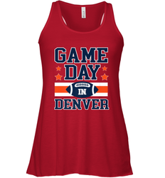 NFL Denver Co Game Day Football Home Team Colors Women's Racerback Tank