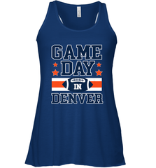 NFL Denver Co Game Day Football Home Team Colors Women's Racerback Tank Women's Racerback Tank - FordPhuMy