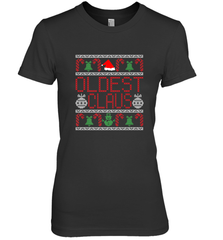 Oldest Claus Santa Hat Christmas Gift Matching Family Ugly Women's Premium T-Shirt Women's Premium T-Shirt - FordPhuMy