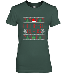 Oldest Claus Santa Hat Christmas Gift Matching Family Ugly Women's Premium T-Shirt Women's Premium T-Shirt - FordPhuMy