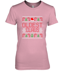 Oldest Claus Santa Hat Christmas Gift Matching Family Ugly Women's Premium T-Shirt Women's Premium T-Shirt - FordPhuMy