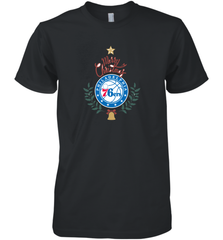 NBA Philadelphia 76ers Logo merry Christmas gilf Men's Premium T-Shirt Men's Premium T-Shirt - FordPhuMy