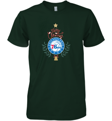 NBA Philadelphia 76ers Logo merry Christmas gilf Men's Premium T-Shirt Men's Premium T-Shirt - FordPhuMy