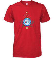 NBA Philadelphia 76ers Logo merry Christmas gilf Men's Premium T-Shirt Men's Premium T-Shirt - FordPhuMy