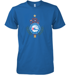 NBA Philadelphia 76ers Logo merry Christmas gilf Men's Premium T-Shirt Men's Premium T-Shirt - FordPhuMy