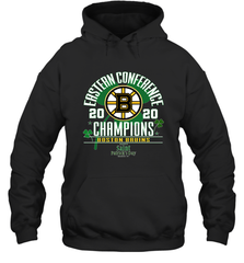 NHL ST PATRICK'S DAY Boston Bruins Fanatics 2020 Eastern Conference Champions Defensive Zone Hooded Sweatshirt Hooded Sweatshirt - FordPhuMy
