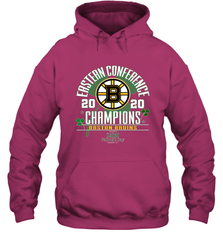 NHL ST PATRICK'S DAY Boston Bruins Fanatics 2020 Eastern Conference Champions Defensive Zone Hooded Sweatshirt Hooded Sweatshirt - FordPhuMy