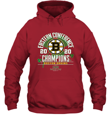 NHL ST PATRICK'S DAY Boston Bruins Fanatics 2020 Eastern Conference Champions Defensive Zone Hooded Sweatshirt Hooded Sweatshirt - FordPhuMy