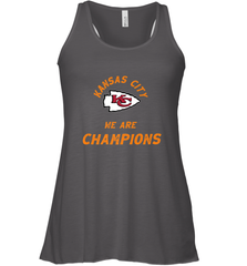 KC Kansas City Tribal Arrowhead we are Champions Women's Racerback Tank Women's Racerback Tank - FordPhuMy
