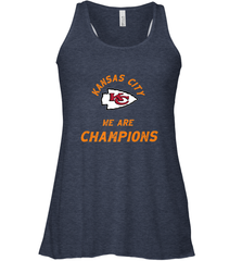 KC Kansas City Tribal Arrowhead we are Champions Women's Racerback Tank Women's Racerback Tank - FordPhuMy