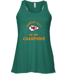 KC Kansas City Tribal Arrowhead we are Champions Women's Racerback Tank Women's Racerback Tank - FordPhuMy