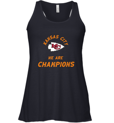 KC Kansas City Tribal Arrowhead we are Champions Women's Racerback Tank Women's Racerback Tank - FordPhuMy