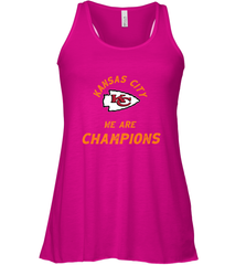 KC Kansas City Tribal Arrowhead we are Champions Women's Racerback Tank Women's Racerback Tank - FordPhuMy