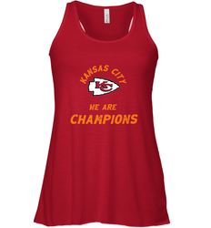 KC Kansas City Tribal Arrowhead we are Champions Women's Racerback Tank
