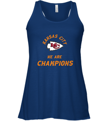 KC Kansas City Tribal Arrowhead we are Champions Women's Racerback Tank Women's Racerback Tank - FordPhuMy