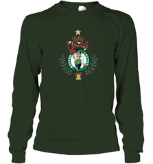 NBA Boston Celtics Logo merry Christmas gilf Long Sleeve T-Shirt Long Sleeve T-Shirt - FordPhuMy