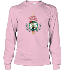 NBA Boston Celtics Logo merry Christmas gilf Long Sleeve T-Shirt Long Sleeve T-Shirt - FordPhuMy