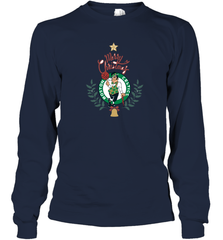 NBA Boston Celtics Logo merry Christmas gilf Long Sleeve T-Shirt Long Sleeve T-Shirt - FordPhuMy