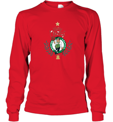NBA Boston Celtics Logo merry Christmas gilf Long Sleeve T-Shirt Long Sleeve T-Shirt - FordPhuMy