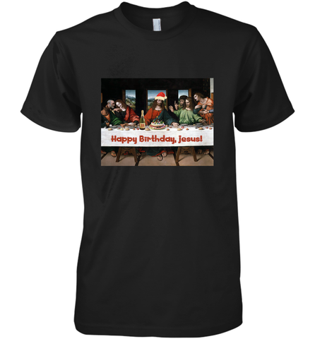 Comics Style Funny Christmas Happy Birthday Jesus Men's Premium T-Shirt Men's Premium T-Shirt / Black / XS Men's Premium T-Shirt - FordPhuMy