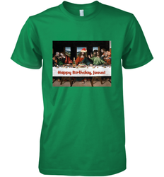 Comics Style Funny Christmas Happy Birthday Jesus Men's Premium T-Shirt