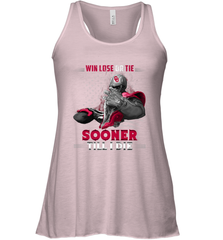Oklahoma Sooners Win Lose Or Tie Women's Racerback Tank Women's Racerback Tank - FordPhuMy