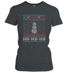 Christmas Baseball Snowman Ugly Christmas Xmas Women's T-Shirt