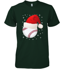 Christmas Stars baseball Ball Santa Hat Funny Sport Xmas Men's Premium T-Shirt Men's Premium T-Shirt - FordPhuMy