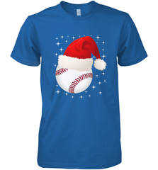 Christmas Stars baseball Ball Santa Hat Funny Sport Xmas Men's Premium T-Shirt Men's Premium T-Shirt - FordPhuMy