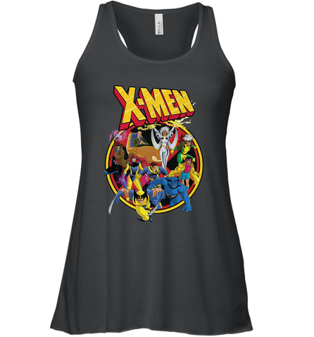 Marvel X Men Animated Series Retro 90s Women's Racerback Tank Women's Racerback Tank / Black / XS Women's Racerback Tank - FordPhuMy