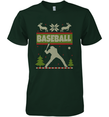 Baseball Ugly Christmas Softball Player Ugly Xmas Present Men's Premium T-Shirt Men's Premium T-Shirt - FordPhuMy