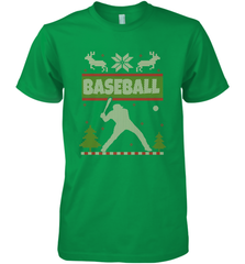 Baseball Ugly Christmas Softball Player Ugly Xmas Present Men's Premium T-Shirt Men's Premium T-Shirt - FordPhuMy