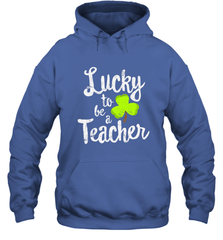 Teacher St. Patrick's Day Shirt, Lucky To Be A Teacher Hooded Sweatshirt Hooded Sweatshirt - FordPhuMy