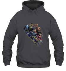 Marvel Avengers Endgame Action Pose Logo Hooded Sweatshirt Hooded Sweatshirt - FordPhuMy