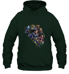 Marvel Avengers Endgame Action Pose Logo Hooded Sweatshirt Hooded Sweatshirt - FordPhuMy