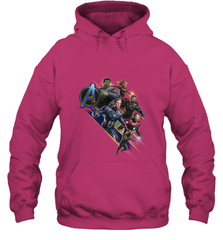 Marvel Avengers Endgame Action Pose Logo Hooded Sweatshirt Hooded Sweatshirt - FordPhuMy