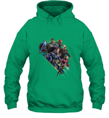 Marvel Avengers Endgame Action Pose Logo Hooded Sweatshirt Hooded Sweatshirt - FordPhuMy