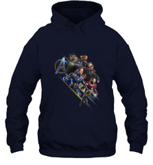 Marvel Avengers Endgame Action Pose Logo Hooded Sweatshirt Hooded Sweatshirt - FordPhuMy