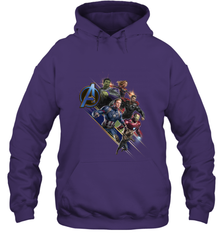Marvel Avengers Endgame Action Pose Logo Hooded Sweatshirt Hooded Sweatshirt - FordPhuMy