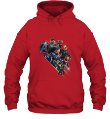 Marvel Avengers Endgame Action Pose Logo Hooded Sweatshirt Hooded Sweatshirt - FordPhuMy